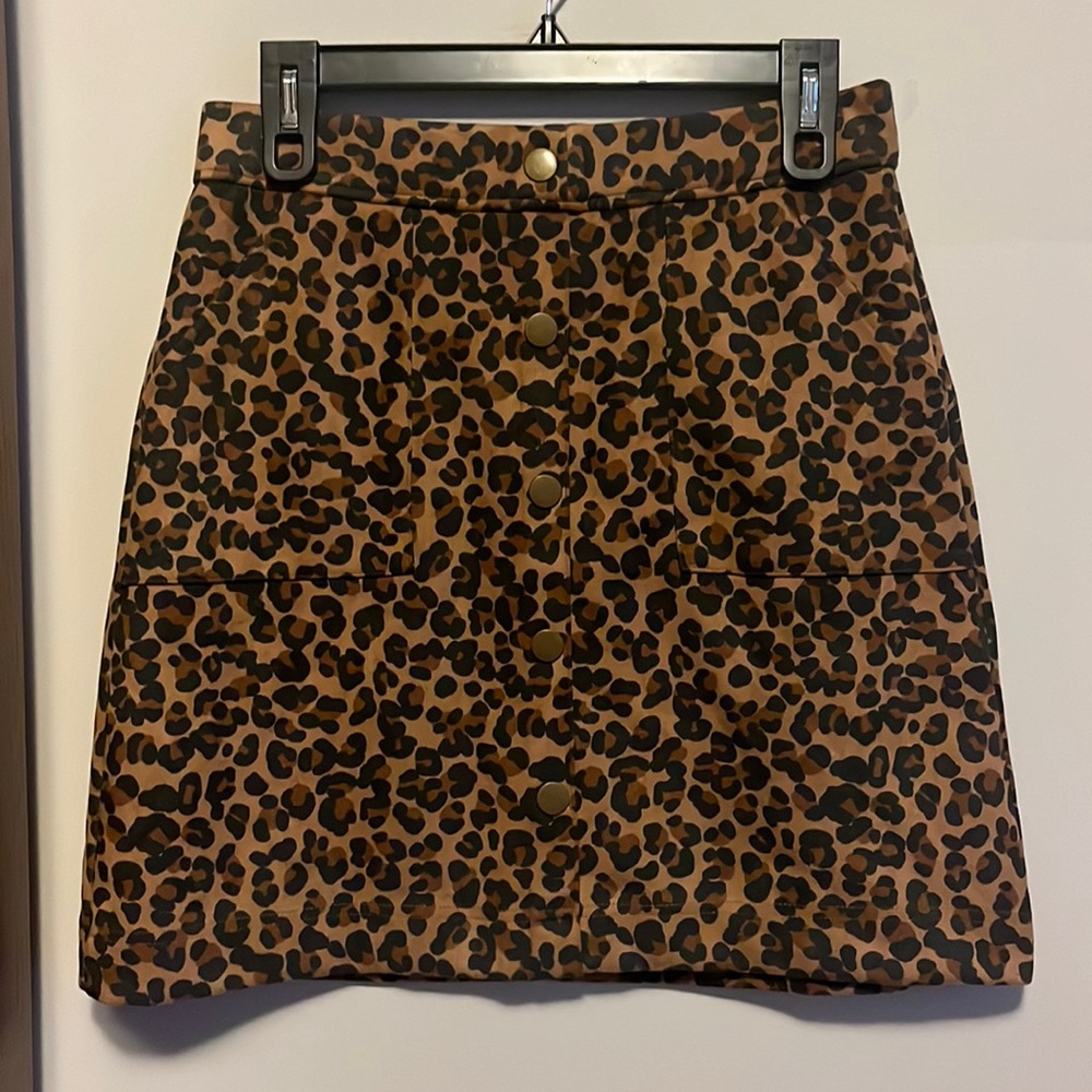 Cato Leapord Print Skirt
